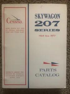 Cessna 207 Skywagon Parts Manual 1969 thru 1977 Issued October 1976